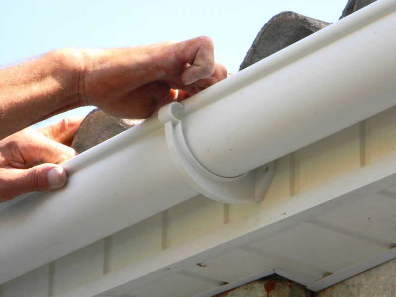 Gutter Installation on Roofline
